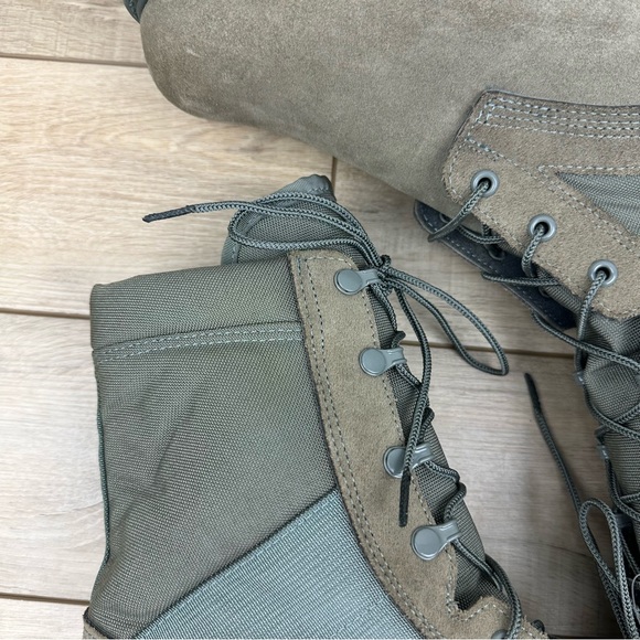 NWOT Mondo PT Sage Green Steel Toe Vibram Combat Boots UFCW 8430 - Size 15.5 - Picture 6 of 14